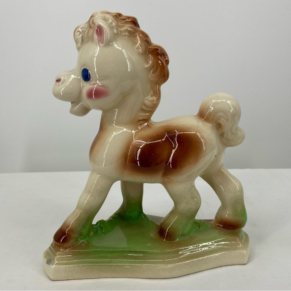 Vintage Rempel Diamond Pottery‎ Frisky the Pony Figurine Vintage 1950’s